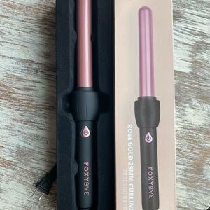 FOXYBae Rose Gold 25mm Curling Wand - Women Hair Tool